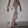 Recycled Cashmere Cropped Pant in Stone | James Perse Los Angeles