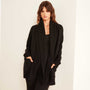 Recycled Cashmere Shawl Collar Cardigan Sweater In Black | James Perse Los Angeles