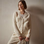 Shrunken Recycled Cashmere Cardigan in Ivory | James Perse Los Angeles