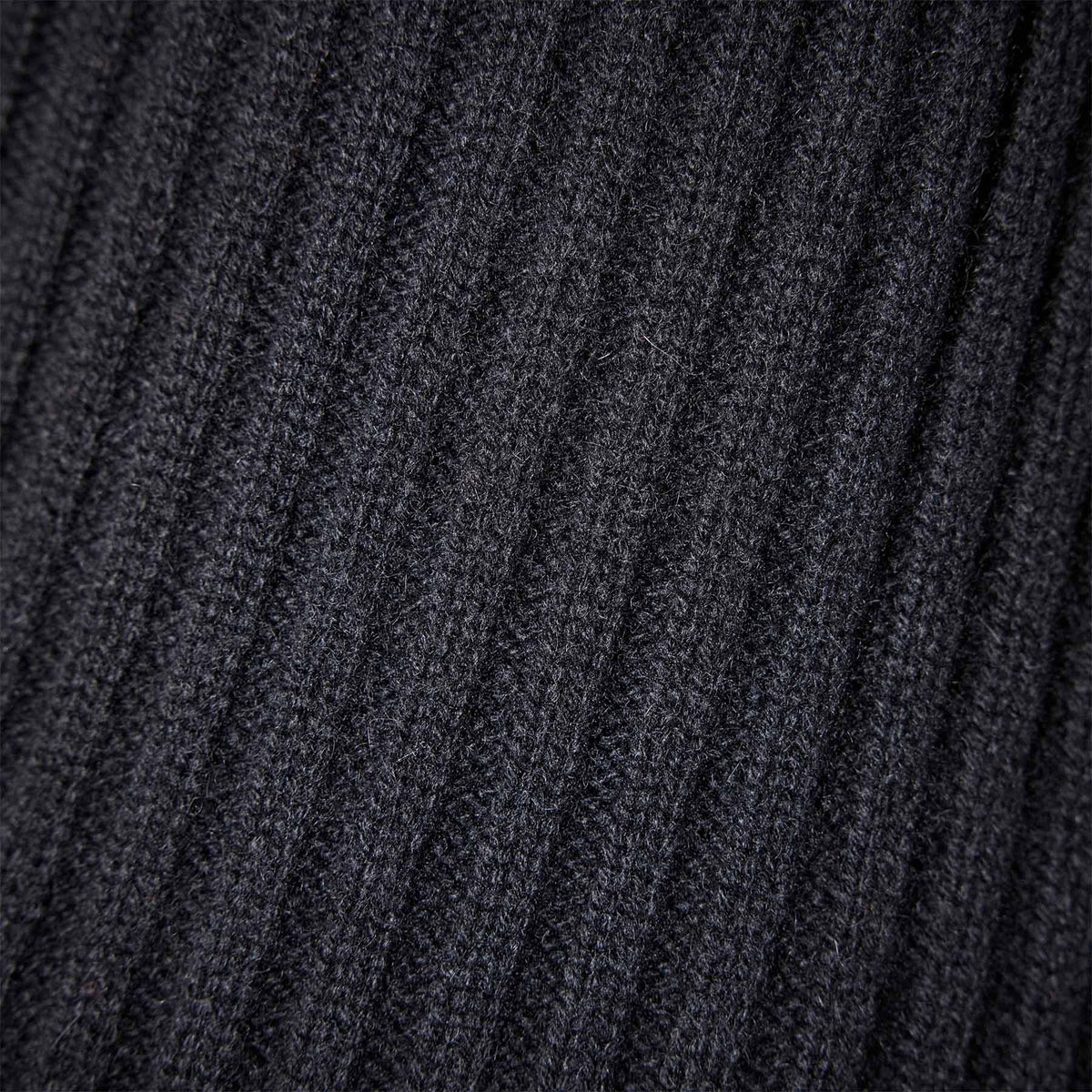 Recycled Cashmere Rib Cardigan in Black | James Perse Los Angeles