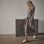 Recycled Cashmere Rib Cardigan in Cement | James Perse Los Angeles