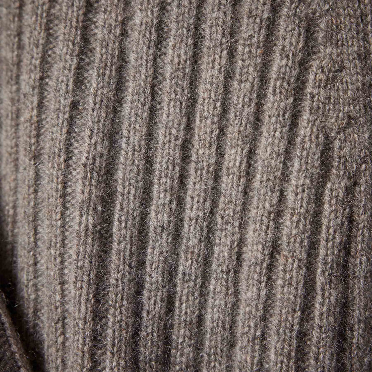 Recycled Cashmere Rib Cardigan in Cement | James Perse Los Angeles