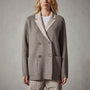 Cashmere Double Bed Blazer in Cement/Stone | James Perse Los Angeles 