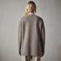 Cashmere Double Bed Blazer in Cement/Stone | James Perse Los Angeles 