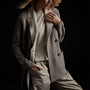 Montecito Sweater Jacket in Cement/Stone | James Perse Los Angeles 