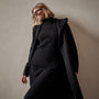 Cashmere Hooded Coat in Black | James Perse Los Angeles