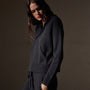 Recycled Cashmere Track Jacket  in Black | James Perse Los Angeles