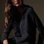 Recycled Cashmere Track Jacket  in Black | James Perse Los Angeles