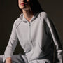 Recycled Cashmere Track Jacket  in Pale Blue | James Perse Los Angeles