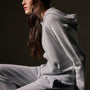 Recycled Cashmere Track Jacket  in Pale Blue | James Perse Los Angeles
