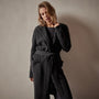Recycled Cashmere Hooded Robe in Coal | James Perse Los Angeles