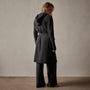 Recycled Cashmere Hooded Robe in Coal | James Perse Los Angeles