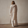 Recycled Cashmere Hooded Robe in Ivory | James Perse Los Angeles