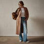 Belted Cashmere Coat in Caramel | James Perse Los Angeles