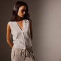Recycled Cashmere Vest in Pearl | James Perse Los Angeles