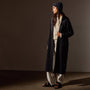 Double Bed Cashmere Shawl Collar Coat in Black/Coal | James Perse Los Angeles