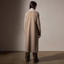 Double Bed Cashmere Shawl Collar Coat in Coyote/Pearl | James Perse Los Angeles