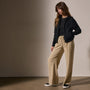 Cashmere Wide Ribbed Hoodie in Black | James Perse Los Angeles