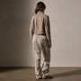 Cashmere Marled Zip Up in Stone Marl | James Perse Los Angeles