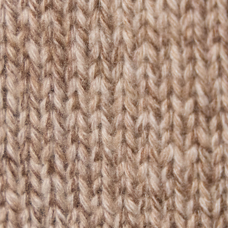 Cashmere Marled Zip Up in Stone Marl | James Perse Los Angeles