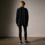 Cashmere Side Split Tunic in Black | James Perse Los Angeles