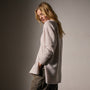 Cashmere Side Split Tunic in Pearl | James Perse Los Angeles