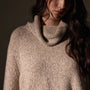 Recycled Cashmere Pullover  in Stone Marl | James Perse Los Angeles