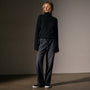 Recycled Cashmere Funnel Neck in Black | James Perse Los Angeles