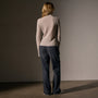 Recycled Cashmere Funnel Neck in Soft Beige | James Perse Los Angeles