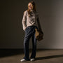 Recycled Cashmere Funnel Neck in Soft Beige | James Perse Los Angeles