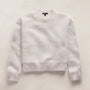 Fuzzy Cashmere Crew Neck in Pearl | James Perse Los Angeles FLAT