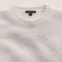 Fuzzy Cashmere Crew Neck in Pearl | James Perse Los Angeles FLAT
