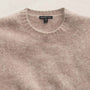 Fuzzy Cashmere Crew Neck in Soft Beige | James Perse Los Angeles FLAT