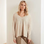 Recycled Cashmere V Neck Sweater - Granola | James Perse Los Angeles