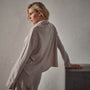 Recycled Cashmere Crop Funnel in Stone | James Perse Los Angeles