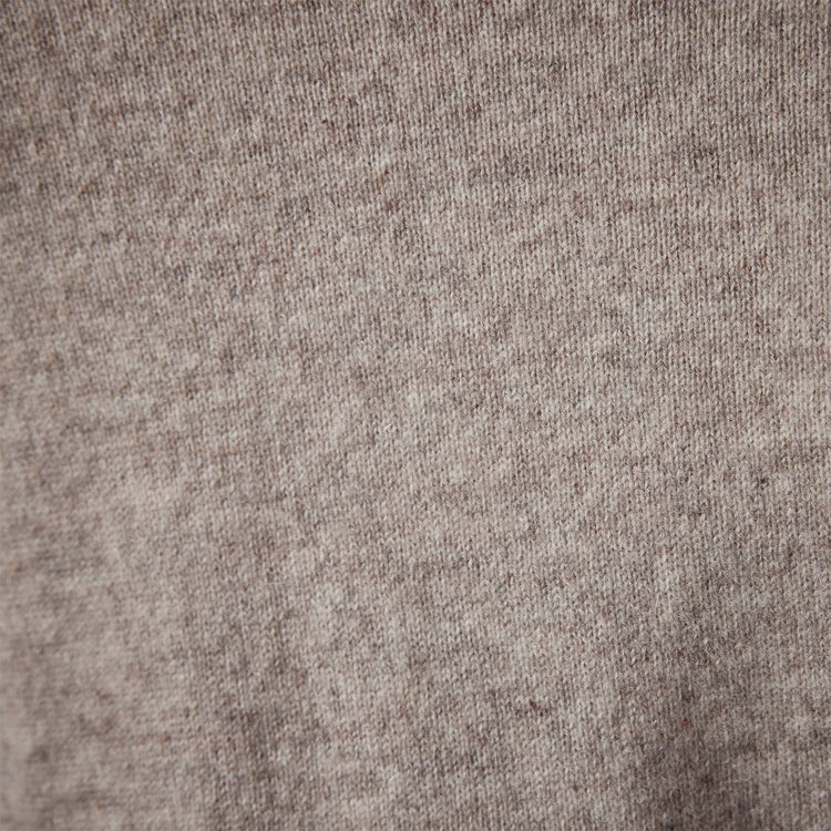 Recycled Cashmere Crop Funnel in Stone | James Perse Los Angeles