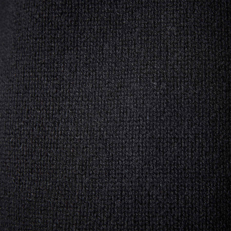 Recycled Cashmere Seamed V Neck in Black | James Perse Los Angeles