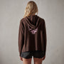 Grateful Dead Pullover Hoody in Black Cherry | James Perse Los Angeles