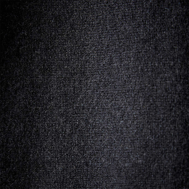 Recycled Cashmere Graphic Pullover Hoodie in Black/Heather Grey | James Perse Los Angeles 