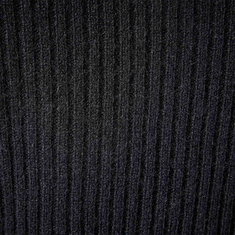 Skinny Rib Soft Vin Neck in Black | James Perse Los Angeles