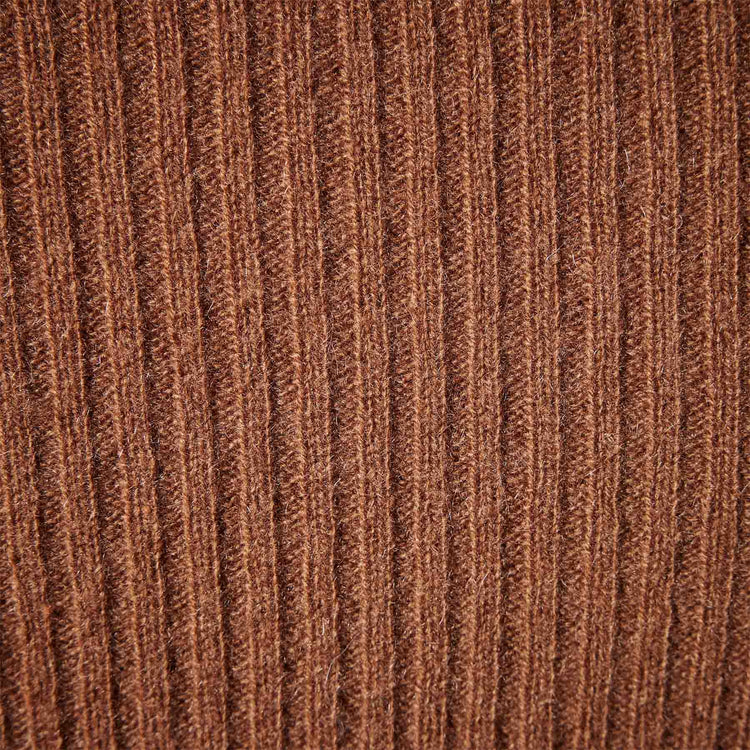 Skinny Rib Soft Vin Neck in Gingerbread | James Perse Los Angeles