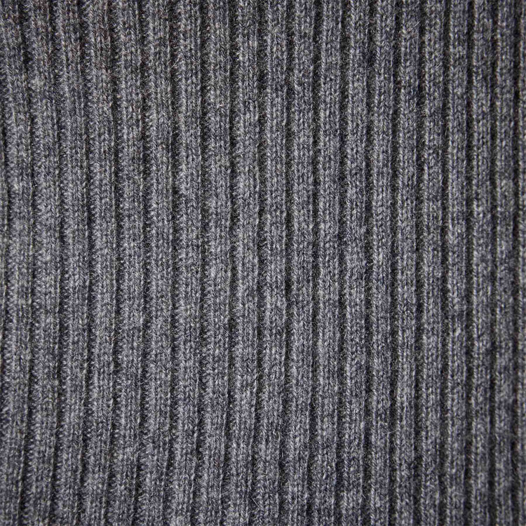 Skinny Rib Soft Vin Neck in Grey Felt | James Perse Los Angeles