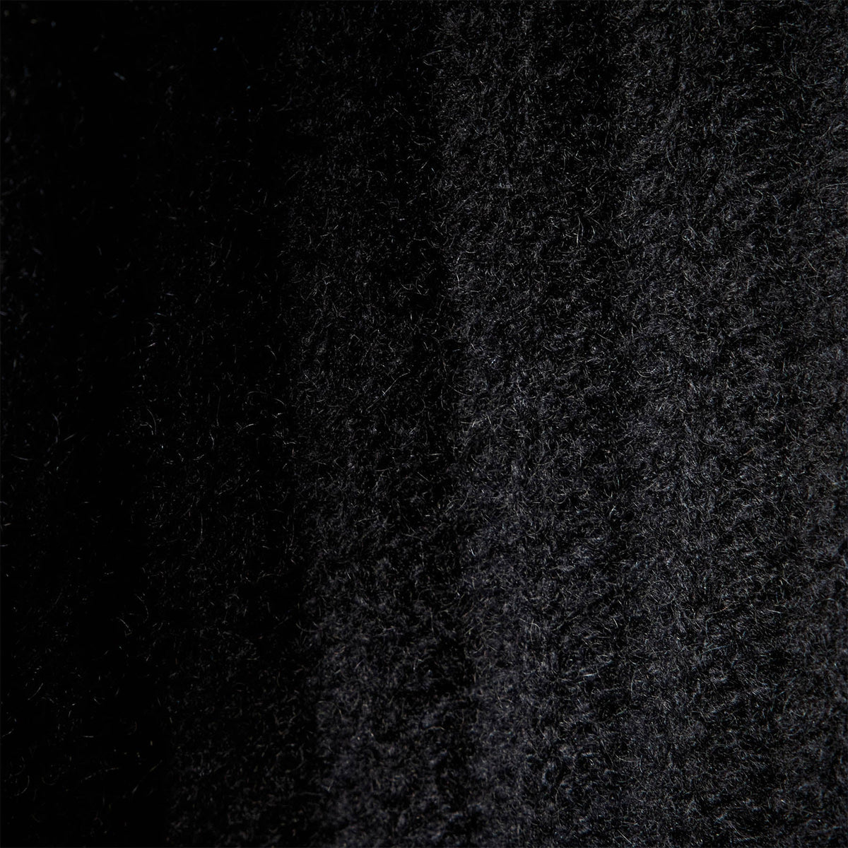 Ribbed Cashmere Funnel Neck in Black | James Perse Los Angeles