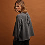 Women's Grateful Dead Cashmere Crew Set in Prussian/Flannel | James Perse Los Angeles