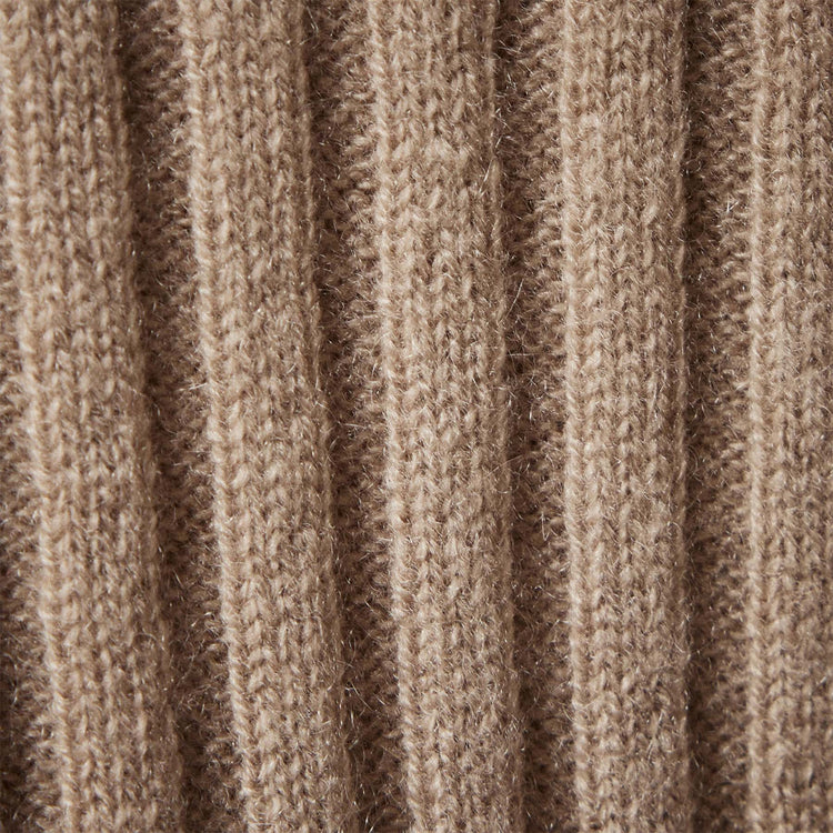 Cashmere Wide Rib Pencil Skirt in Mocha | James Perse Los Angeles