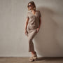 Ribbed Cashmere Pencil Skirt in Mocha | James Perse Los Angeles