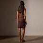 Recycled Cashmere Rib Mini Skirt in Americano | James Perse Los Angeles