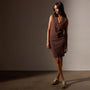Recycled Cashmere Rib Mini Skirt in Americano | James Perse Los Angeles