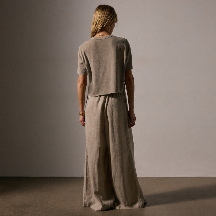 Brushed Jersey Pocket Tee in Overcast Pigment | James Perse Los Angeles