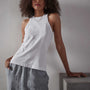 Brushed Jersey Muscle Tank - White | James Perse Los Angeles
